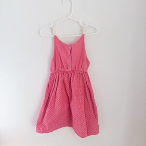 Pink Sleeveless Kids Dress